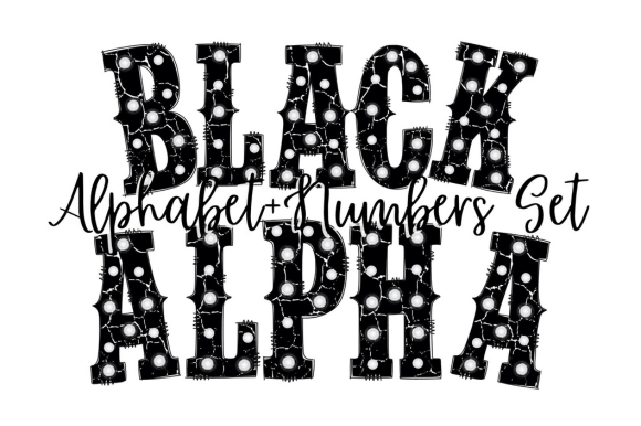 Download Black Marquee Lights Doodle Letter - Marquee Collection