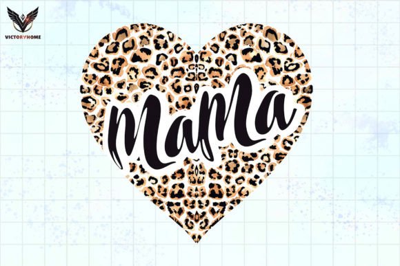 Download Mama Heart Leopard Clipart PNG - Heart Collection