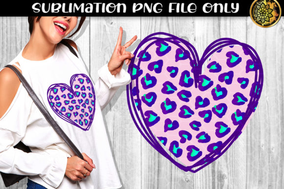 Download Heart Leopard Sublimation PNG Clipart 7 - Heart Collection