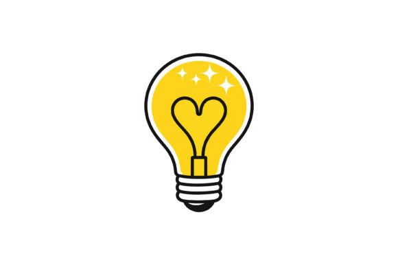 Download Creative Heart Light Bulb Idea - Heart Collection
