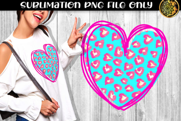 Download Heart Leopard Sublimation PNG Clipart 8 - Heart Collection
