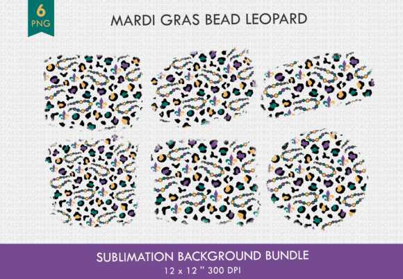 Download Mardi Gras Leopard Sublimation PNG - Premium Resources